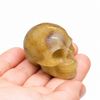 Yellow Jade Crystal Skull