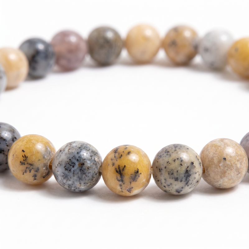 Yellow Dendritic Opal Energy Bracelet