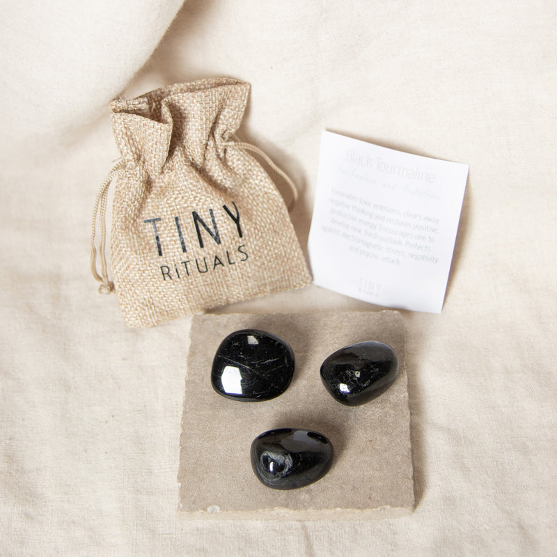 Black Tourmaline Stone Gift Set