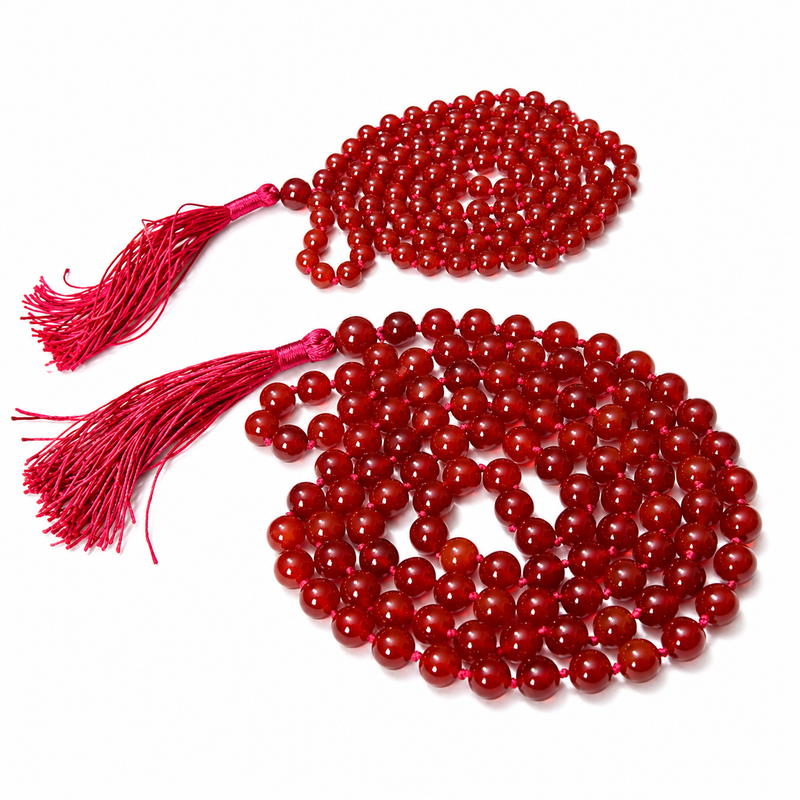 Carnelian Mala - High-Energy Gemstones