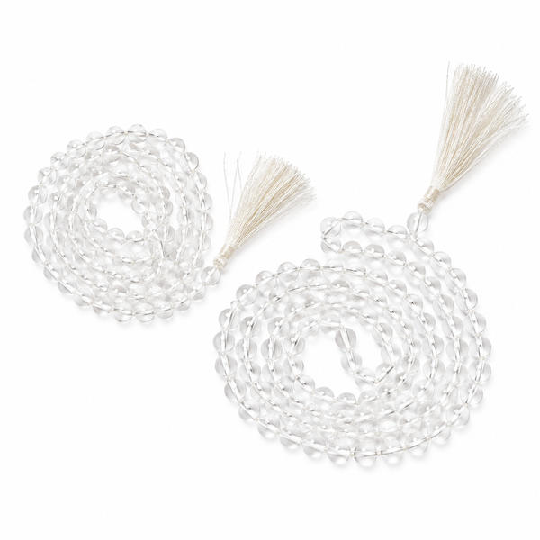 Clear Quartz Mala - High-Energy Gemstones