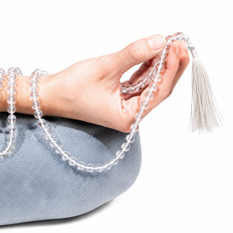 Clear Quartz Mala - High-Energy Gemstones