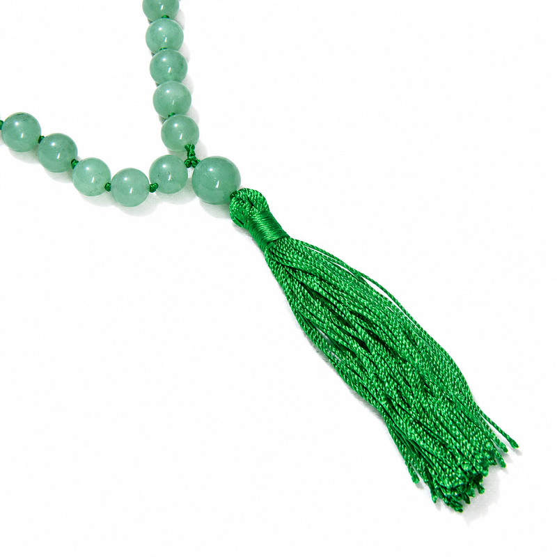 Green Aventurine Mala - High-Energy Gemstones
