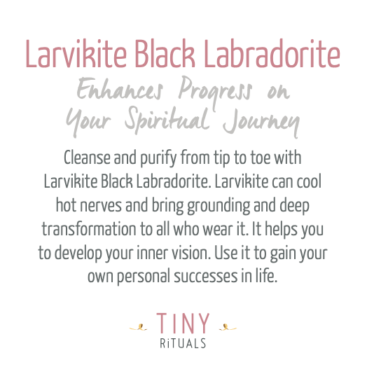 Larvikite Black Labradorite Energy Bracelet