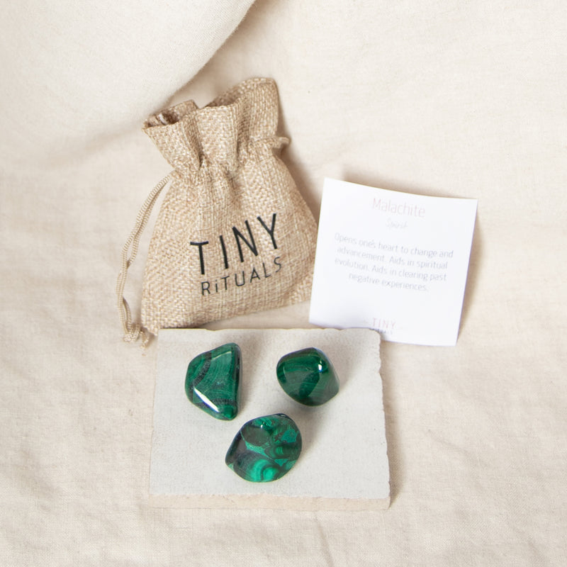 Real Malachite Stone Gift Set
