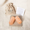 Peach Selenite Stone Gift Set