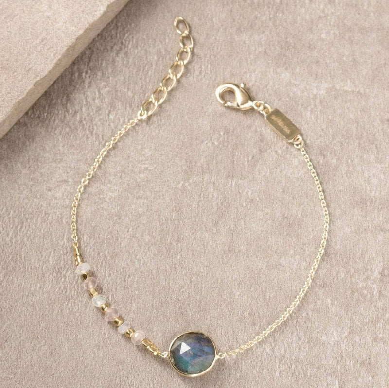 Ava Labradorite Bead Bracelet