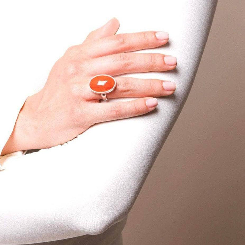 Carnelian Gemstone Ring