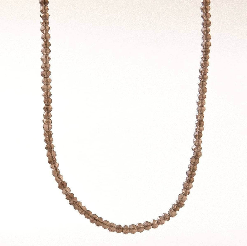 Smokey Quartz Bead Necklace