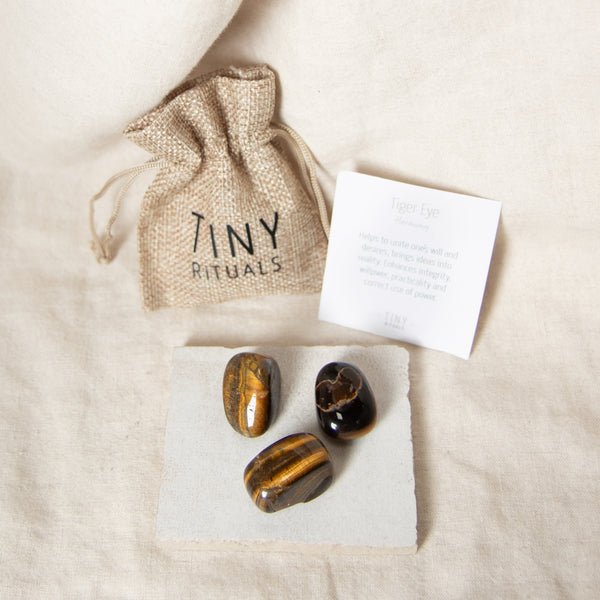 Tiger Eye Stone Gift Set