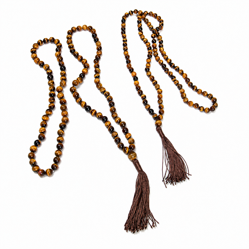 Tiger Eye Mala - High-Energy Gemstones