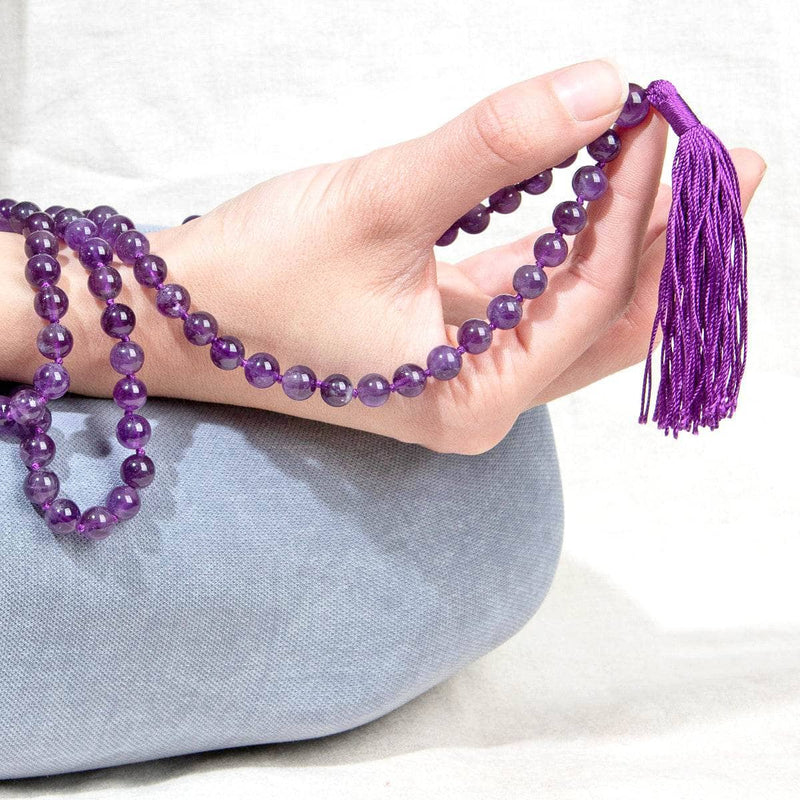 Amethyst Mala -High-Energy Gemstones