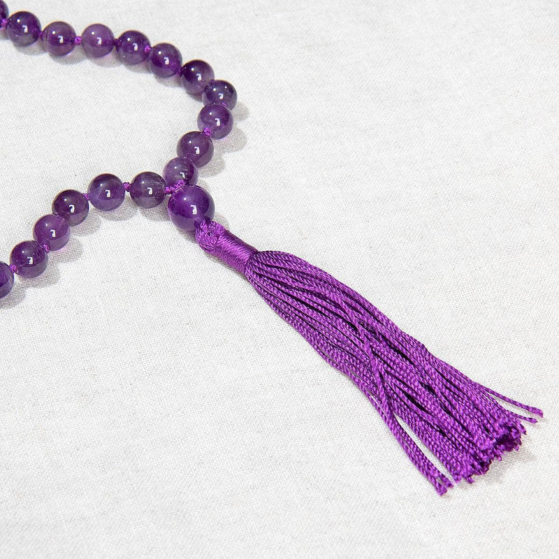 Amethyst Mala -High-Energy Gemstones