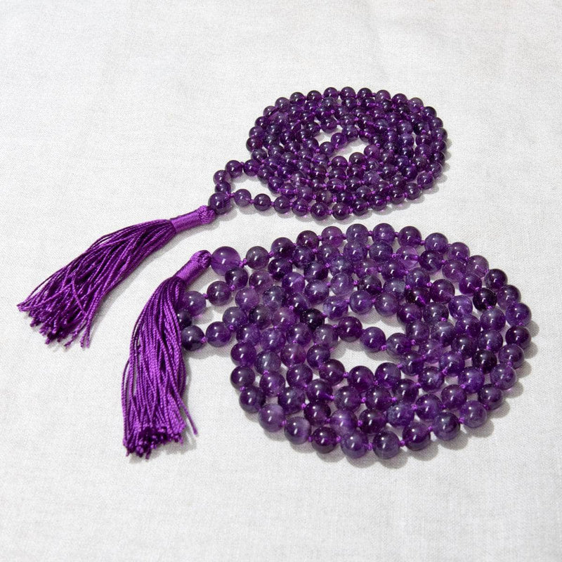 Amethyst Mala -High-Energy Gemstones