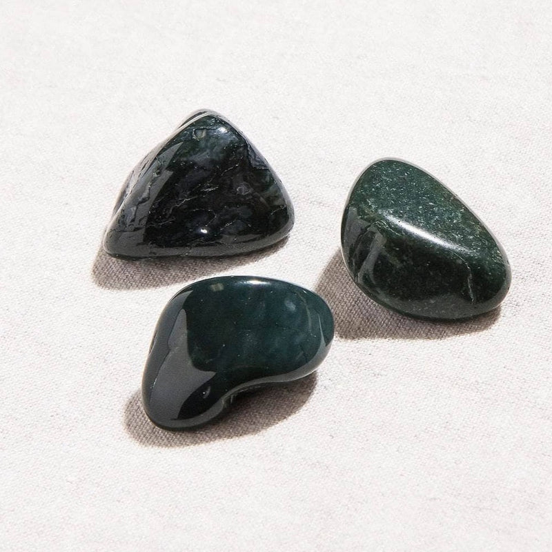 Moss Agate Stone Set