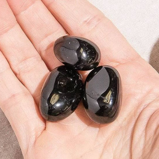 Black Tourmaline Stone Set