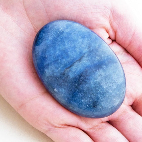 Blue Aventurine Palm Stone