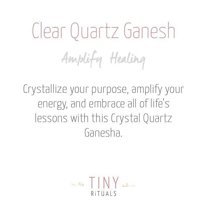 Clear Quartz Ganesh