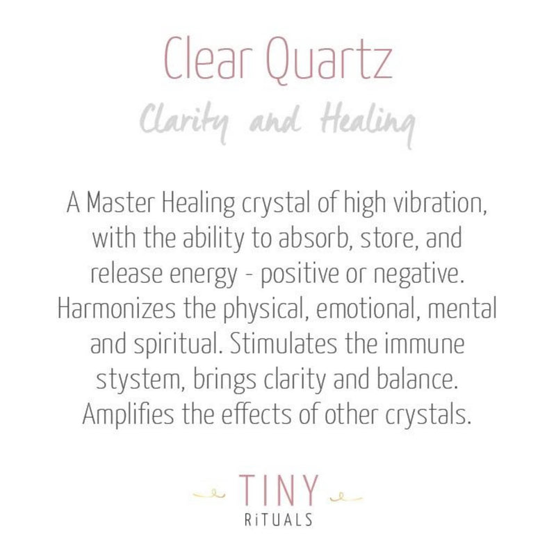Clear Quartz Worry Stone
