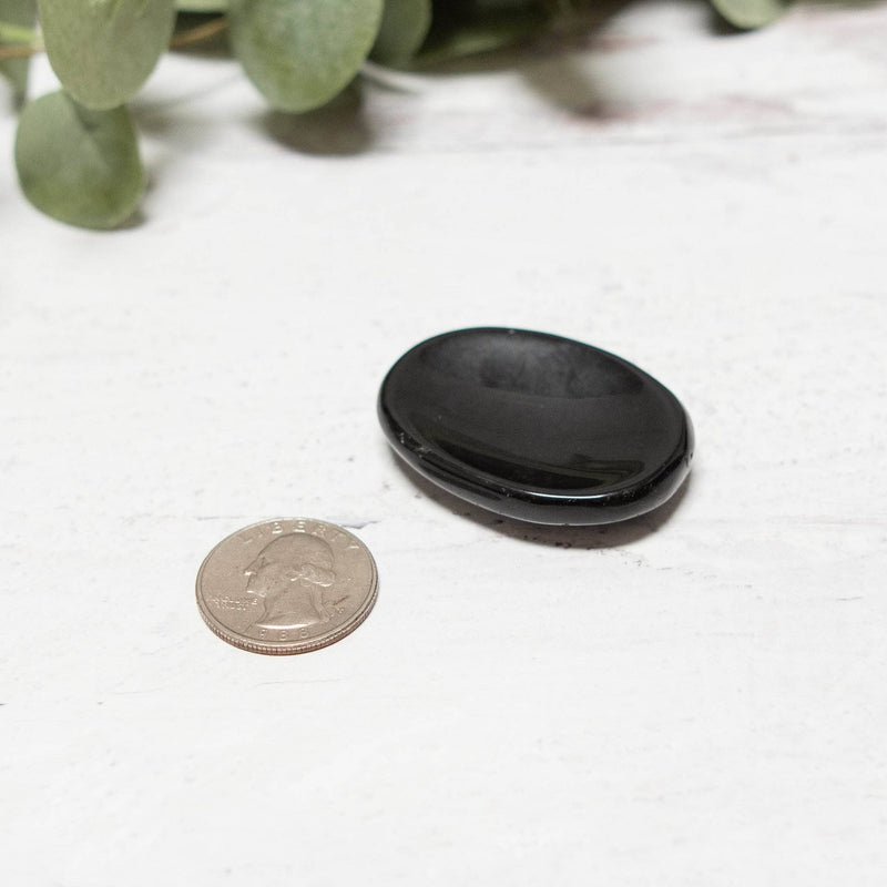 Black Obsidian Worry Stone