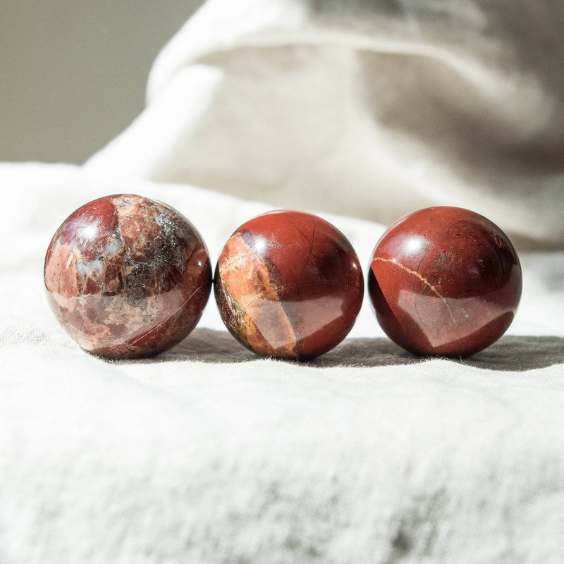 Red Jasper Sphere with Tripod