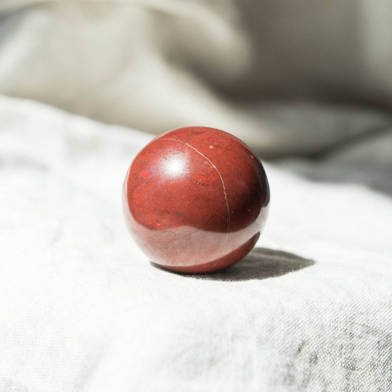 Red Jasper Sphere with Tripod