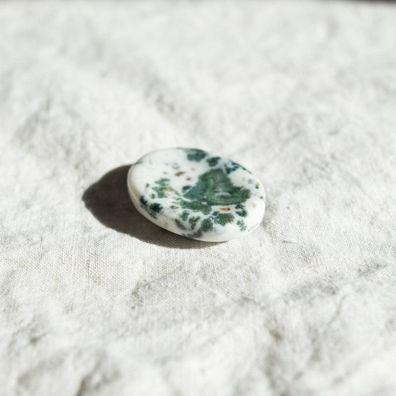 Tree Agate Worry Stone