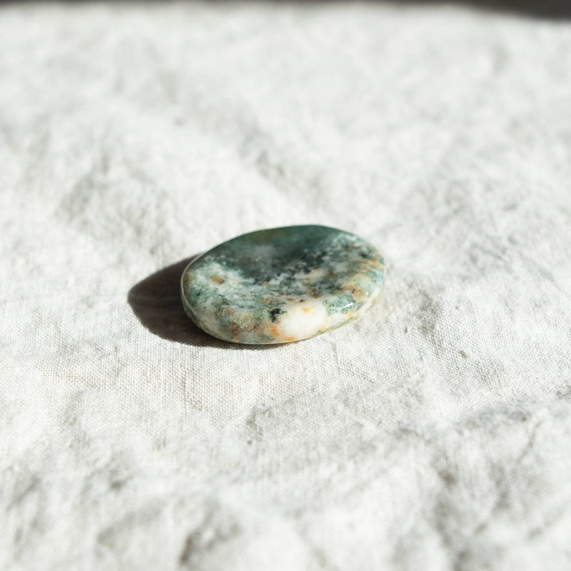 Tree Agate Worry Stone