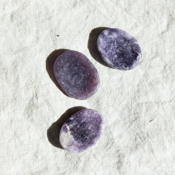 Lepidolite Worry Stone
