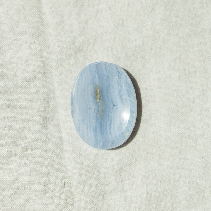 Blue Lace Agate Worry Stone