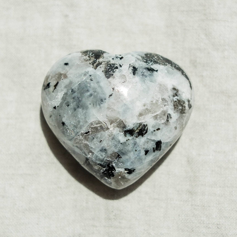 Rainbow Moonstone Heart