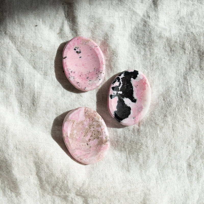 Rhodonite Worry Stone