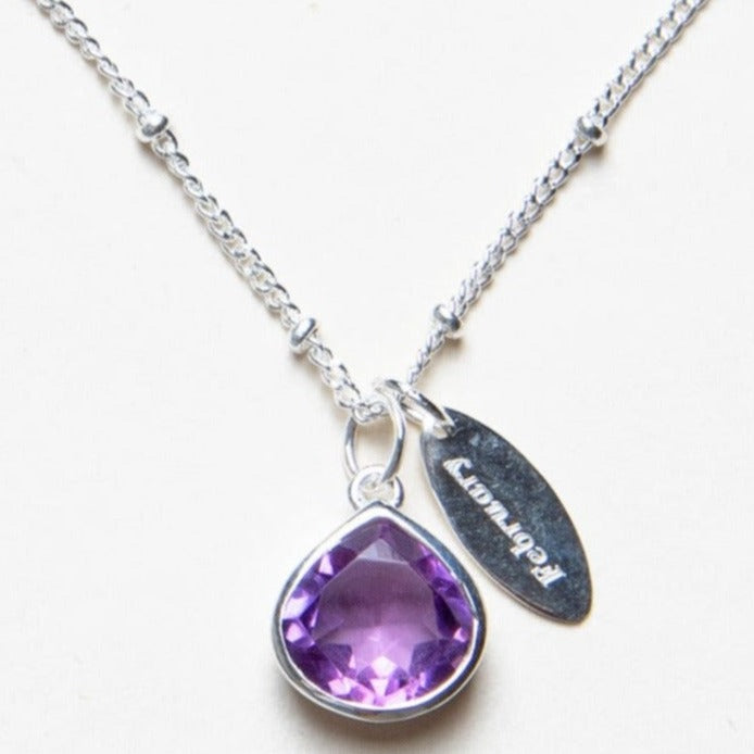 Dainty Amethyst necklace, February birthstone – Dainty Rocks Jewellery