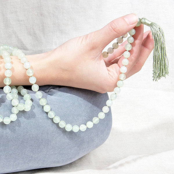 Jade Mala - 8mm & 6mm - Genuine Crystal! // Tiny Rituals