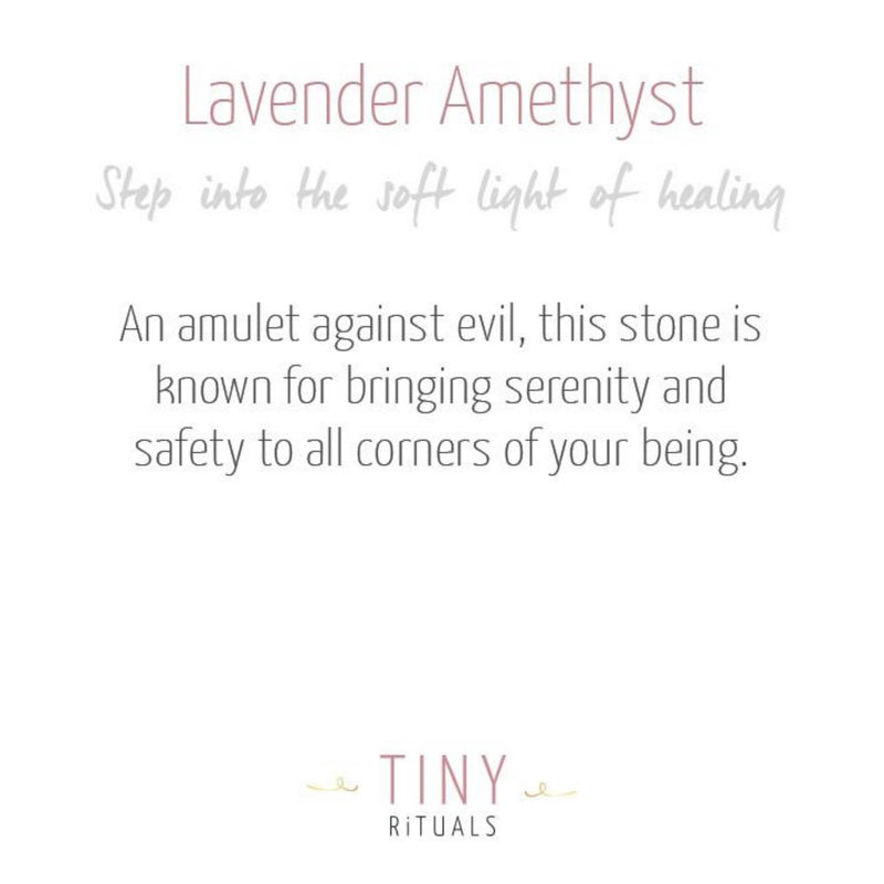 Lavender Amethyst Energy Bracelet