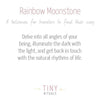Rainbow Moonstone Worry Stone