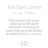 Rose Quartz Ganesh