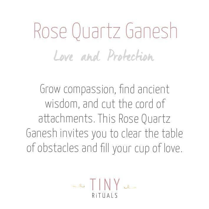 Rose Quartz Ganesh