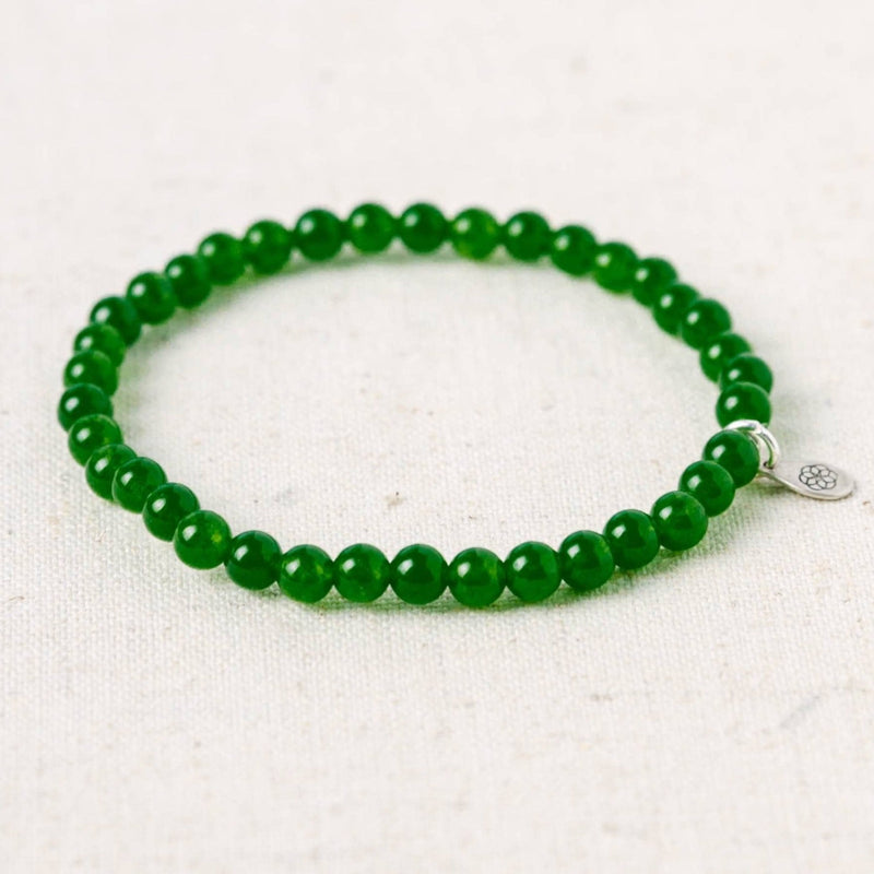 Isabelle — Pearl and green jade bracelet | seree