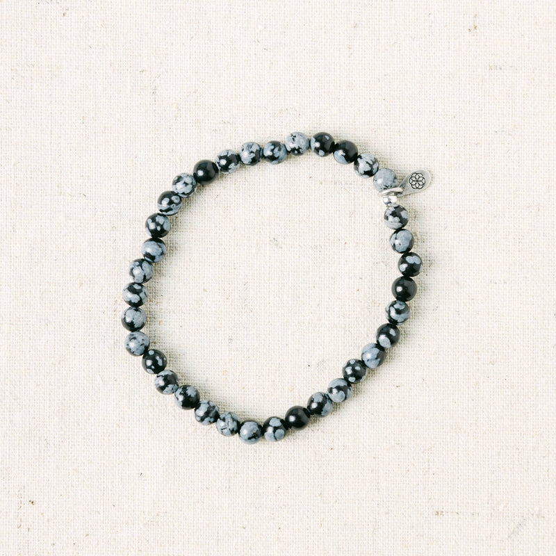 Snowflake Obsidian Energy Bracelet