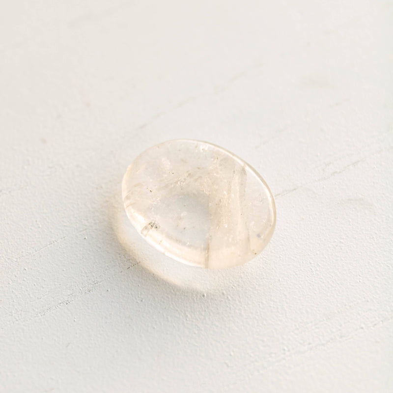 Clear Quartz Worry Stone