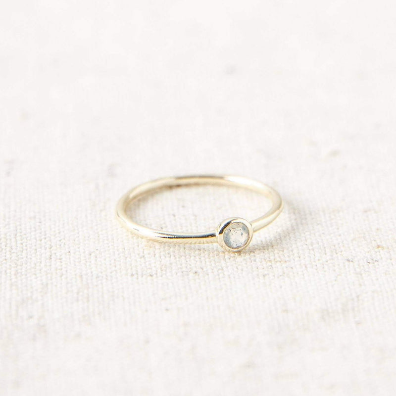 Labradorite Gold Ring