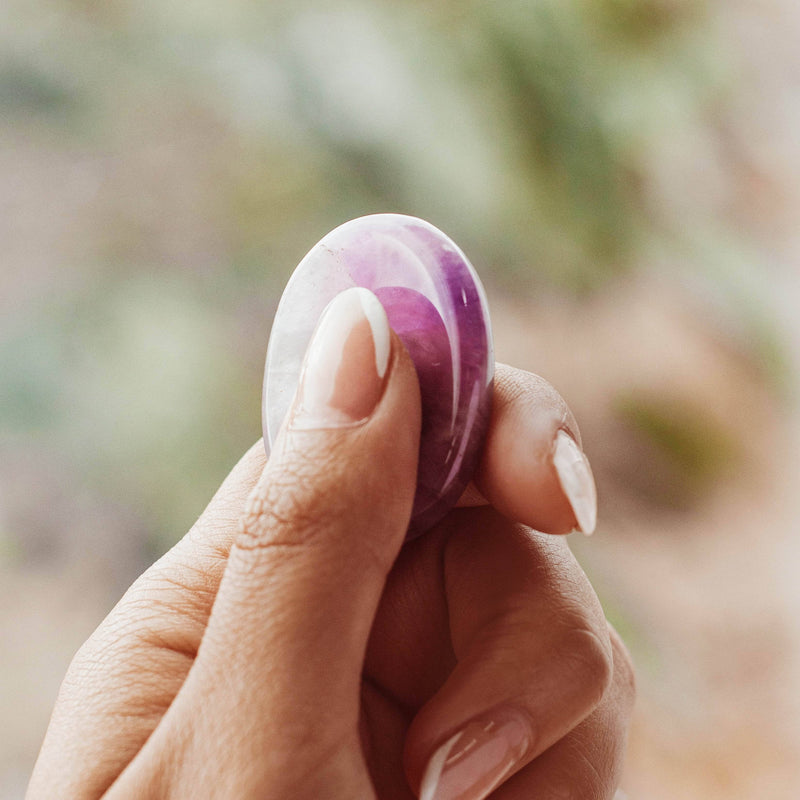 Amethyst Worry Stone