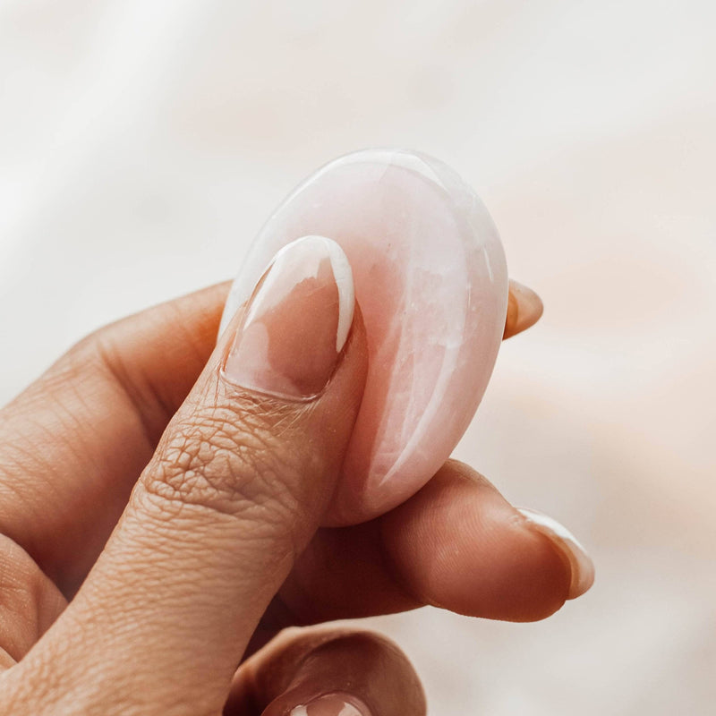 Rose Quartz Worry Stone