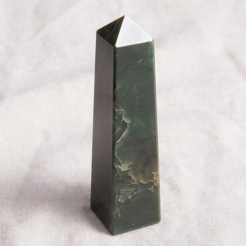 Jade Tower - Genuine Gemstone Obelisk! // Tiny Rituals