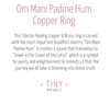 Om Mani Padme Hum Copper Ring