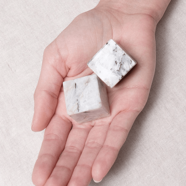 Rainbow Moonstone Cube