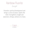 Purple Rainbow Fluorite Pyramid