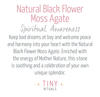 Natural Black Flower Moss Agate Energy Bracelet