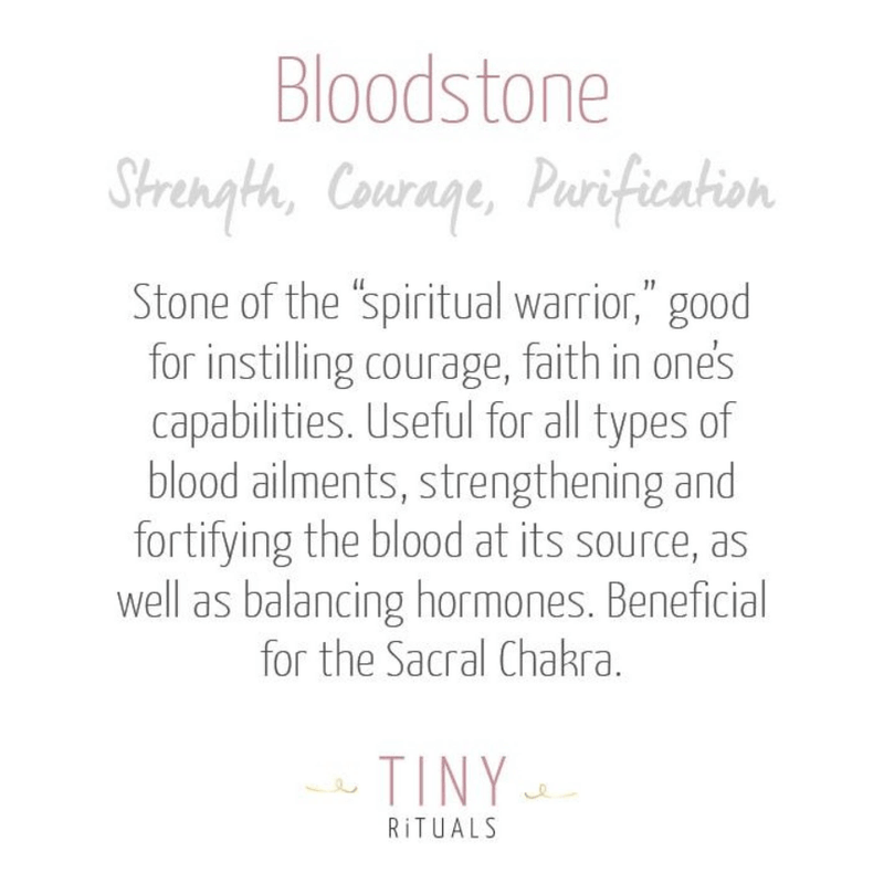 Bloodstone Sphere - Genuine Healing Crystal // Tiny Rituals